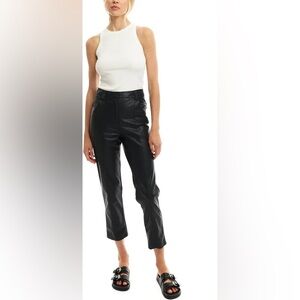 LBLC the Label Jen Trouser Black Vegan Leather Pants‎